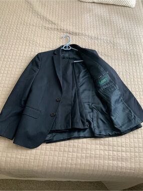 Lauren Ralph Lauren Kids Black Blazer with Notch Lapel